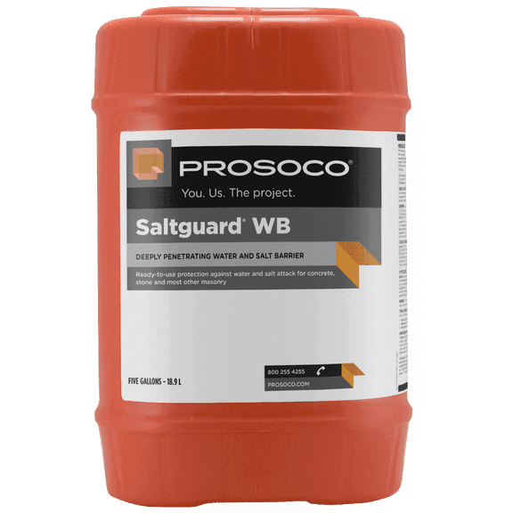 PROSOCO Saltguard WB Concrete & Masonry Sealer, Breathable Water and Salt Repellent