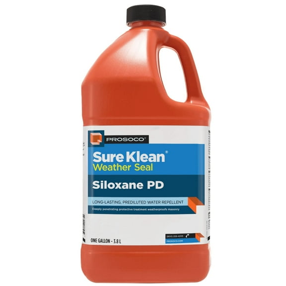 PROSOCO Sure Klean Weather Seal Siloxane PD  - Ready-to-Use, Pre-Diluted, Water Repellent for Concrete, Masonry and Stucco. Concrete, brick and paver sealer - Trusted by Professionals