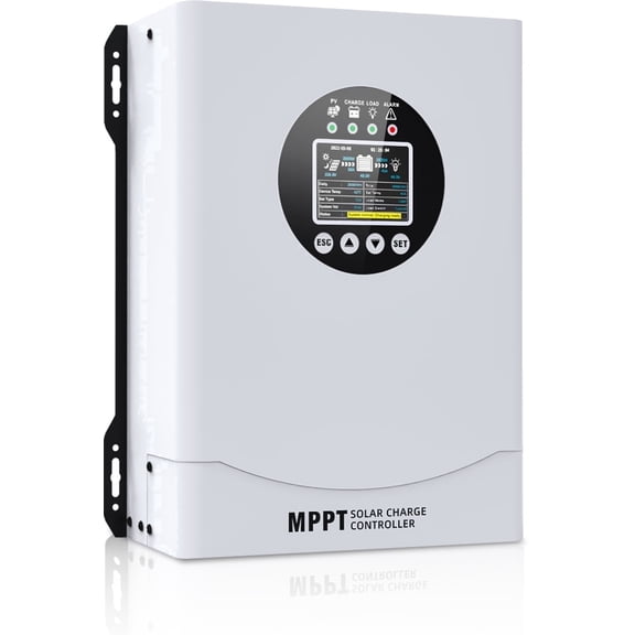 PROSOLI 120A MPPT Solar Charge Controller,12V-96V Auto,230V Max PV Input Intelligent Solar Regulator for LiFePO4 GEL AGM FLD SLD Batteries,Off Grid RV Boat Home Solar System