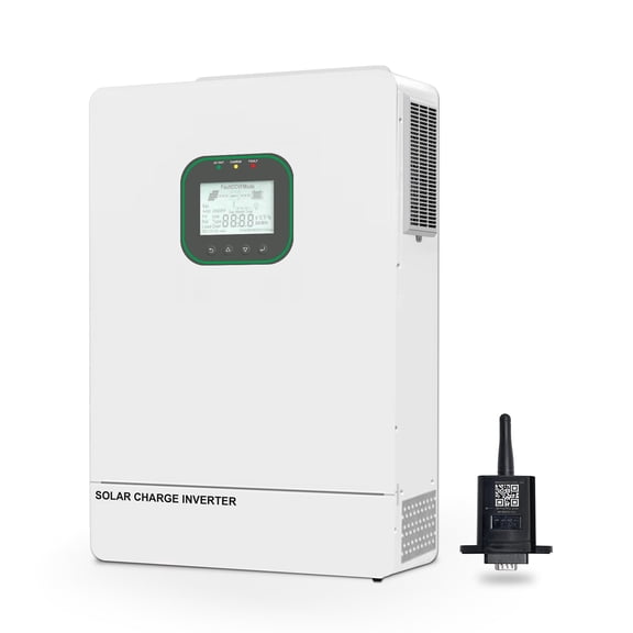 PROSOLI 6500W All-in-One Solar Hybrid Inverter, 48V to 120V-240V Pure Sine Wave with Wifi Built-in 2 MPPT Controllers CT Sensor 6 Parallel for Home RV