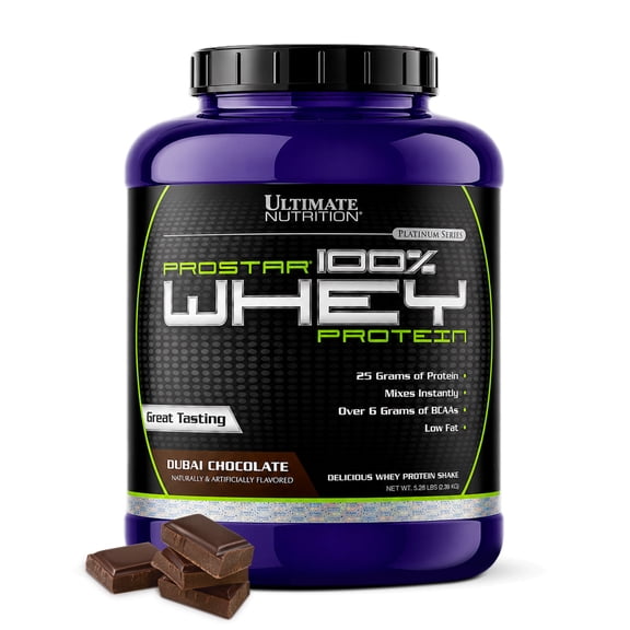 Ultimate Nutrition Prostar Whey Protein Isolate, Dubai Chocolate, 5.28 lb