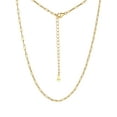 thumbnail image 1 of PROSTEEL 14K Gold Plated Paperclip Necklace for Women Jewelry 1.7mm Thin Sterling Silver Chain Non-tarnish 18 inch Birthday Gifts for Her/Him, 1 of 8