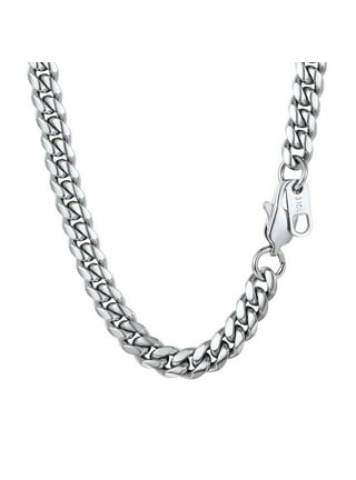 Believe by Brilliance Stainless Steel Men's Chain Necklace