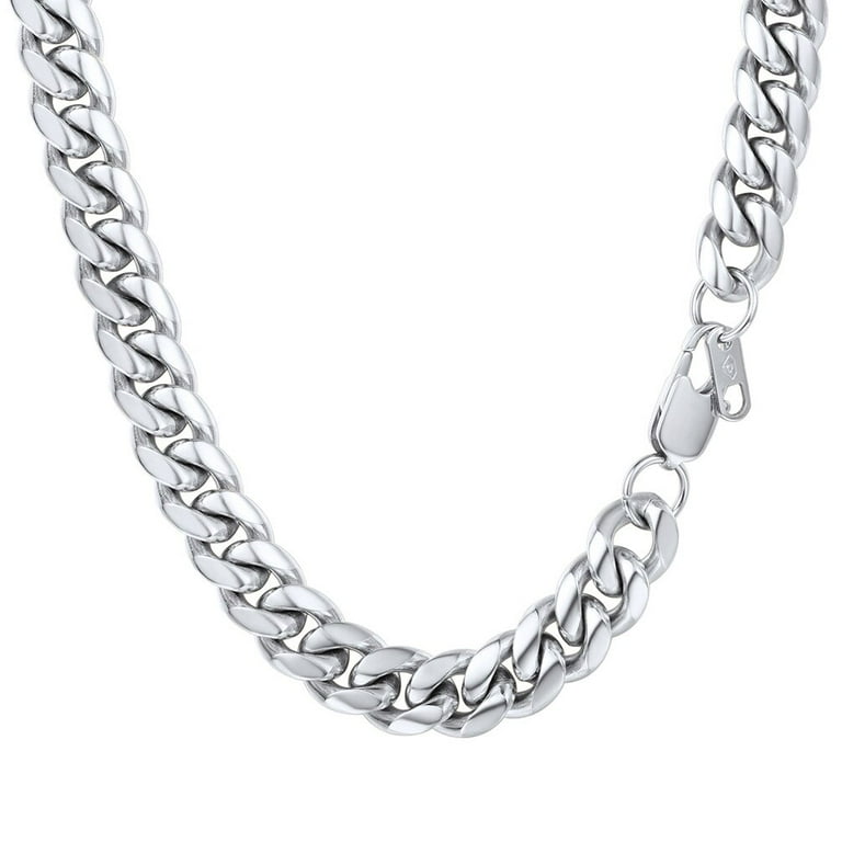 Wide clearance silver chain