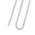 thumbnail image 1 of PROSTEEL 4mm Miami Cuban Chain Necklace Punk Curb Necklace For Men Women Stainless Steel Jewelry Birthday Gift, 24Inches, 1 of 7