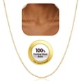 thumbnail image 1 of PROSTEEL Pure 925 Sterling Silver necklace Gold Plated Chain for Women 1.1mm Cable Chain Necklace Thin 22 Inch Birthday Mother Day Jewelry Collection Gift for Mom Wife Girlfriend Adult, 1 of 9