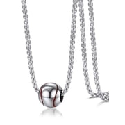 PROSTEEL Baseball Necklaces Silver Softball Pendants Stainless Steel Sports Jewelry Birthday Gift for Son Fathers