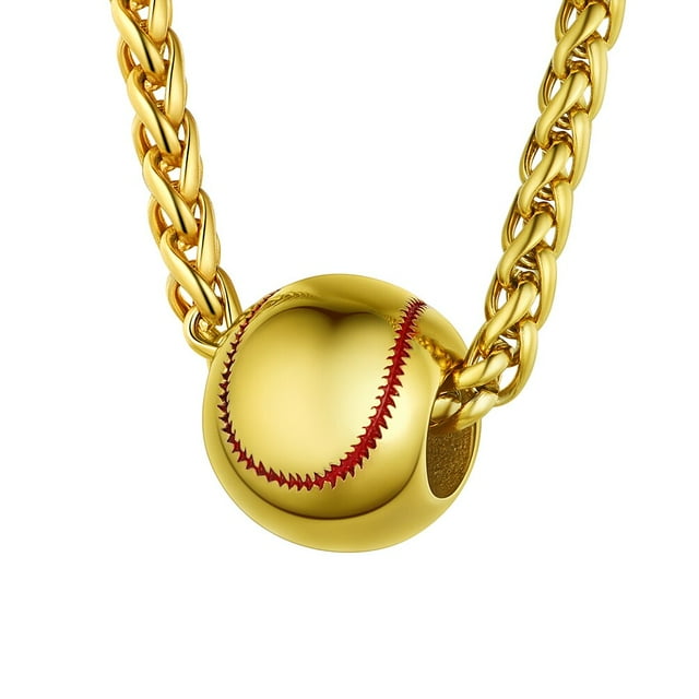 PROSTEEL Baseball Softball Pendant Chains Necklace for Mens Boys Chain