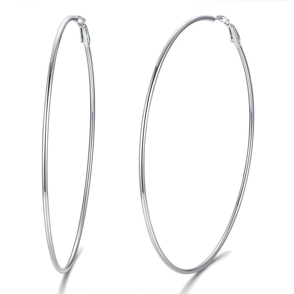 Extra Large Hoop Earrings Style | Large hoop earrings, Hoop earrings, Big  hoop earrings