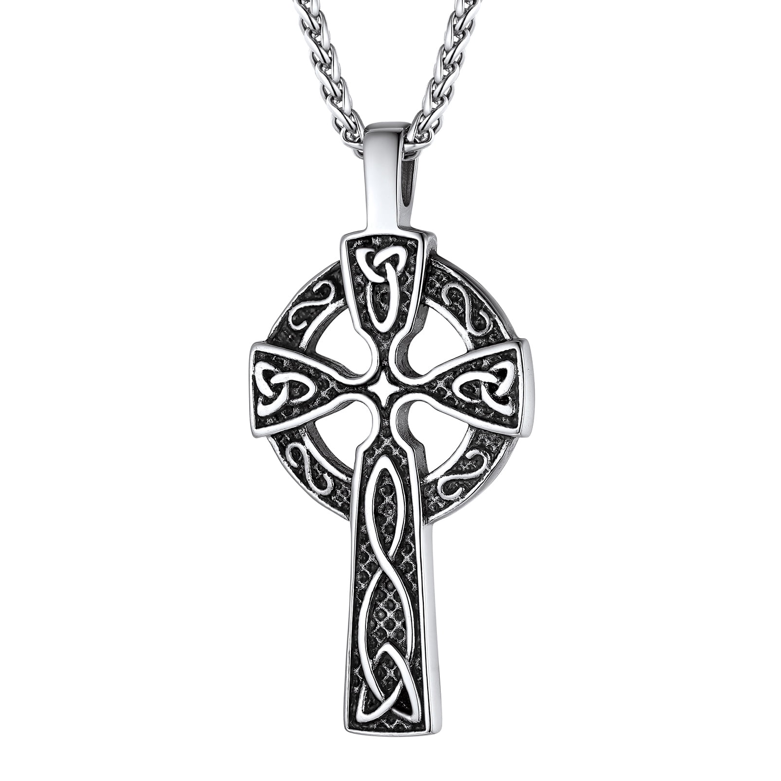 Jesus Viking Cross Pendant Necklace Men Christ Holy Church Christian  Necklace | eBay