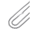 thumbnail image 1 of PROSTEEL Chain Neckalce for Men Women 6mm 20 inch Male Wheat Silver Chain Stainless Steel Jewelry Gift for Fathers Day Birthday Graduation for Husband Dad Son, 1 of 8