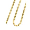 thumbnail image 1 of PROSTEEL Cuban Curb Chain Necklace Gift Punk 6mm Miami Necklace For Men Women Gold Plated Necklaces Stainless Steel Jewelry, 28" Long, 1 of 7