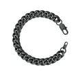 thumbnail image 1 of PROSTEEL Black Bracelet for Men Chunky Cuban Bracelet 10MM 8.3 inch Stainless Steel Chain Bracelet Mens Birthday Valentines Day Jewelry Gifts for Him Dad Adults Age, 1 of 8