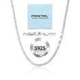 thumbnail image 1 of PROSTEEL 3mm/5mm Cuban Necklace Pure S925 Sterling Silver Chain for Women Sensitive Skin Hypoallergenic Birthday Graduation Gift for Female Mom Wife, 1 of 9