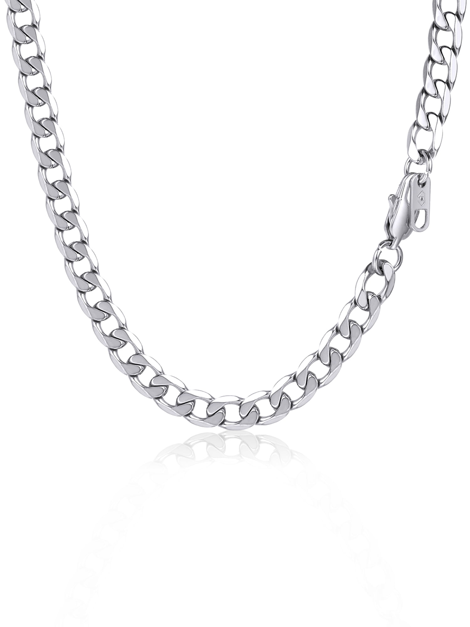PROSTEEL Chain Necklace for Men 6mm Stainless Steel Cuban 22 Inch Birthday Father Day Jewelry Gifts for Husband Dad Adults