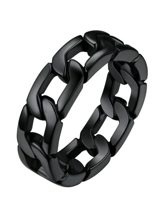 Chain Link Rings for Women Size 7 Stainless Steel Pinky Rings Men 