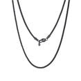 thumbnail image 1 of PROSTEEL Mens Chain Stainless Steel Round Link Chain Black Necklaces 2mm Non-tarnish Hypoallergenic Birthday Valentines Father Day Jewelry Gift for Dad Husband 30 Inch, 1 of 8