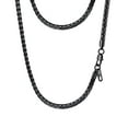 thumbnail image 1 of PROSTEEL Mens Chain Stainless Steel Round Link Chain Black Necklaces 4mm Non-tarnish Hypoallergenic Birthday Valentines Day Jewelry Gift for Women 30 Inch, 1 of 8
