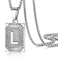 thumbnail image 1 of PROSTEEL Stainless Steel Initial Pendant Necklace for Men Women, Letter L Personalized Love Name Silver Necklace Chain Birthday Christmas Gift for Son, 1 of 7