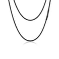thumbnail image 1 of PROSTEEL Stainless Steel Necklace for Men Women 2mm Black Snake Chain 26 Inch Birthday Mother Jewelry Gifts for Adults Boyfriend Girlfriend, 1 of 8