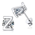 thumbnail image 1 of PROSTEEL Women Sterling Silver Initial Stud Earrings Cubic Zirconia Letter Z Earrings Christmas Birthday Gift for Her Mom Girlfriend Daughter, 1 of 8