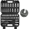thumbnail image 1 of PROSTORMER 46-Piece Drive Socket Wrench Set, 3/8 Impact Socket Mechanic Tools SAE/Metric with 72 Tooth Ratchet, Universal Joint, Extension Bars, 1 of 7