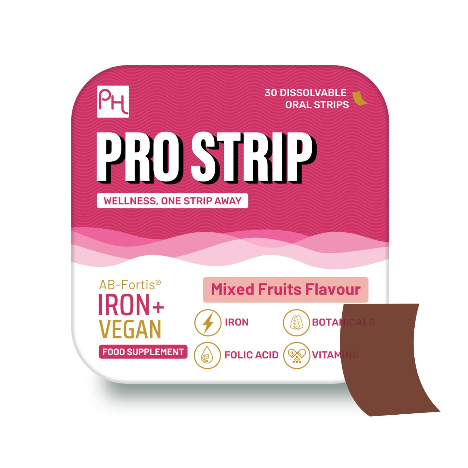 PROSTRIP® Iron+ ABFortis® 14mg Added with Vitamin C, B1, B2, B6, Folic