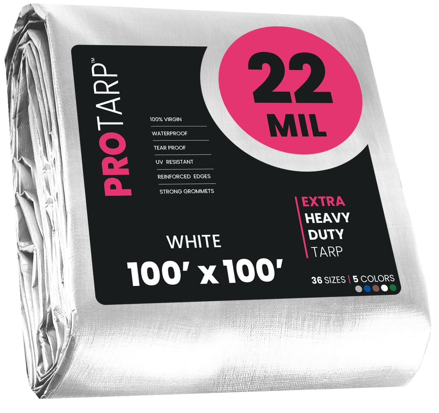 Protarp 22 Mil Extreme Heavy Duty Tarp Camping Tarpaulin Waterproof ...