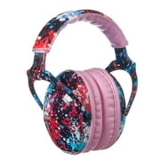 PROTEAR NRR 25dB Earmuff Hearing Protection- Noise Cancelling Ear Muffs Hearing Protectors for Children,Toddler Baby Ideal for Fireworks, Concerts, Cinema（Pink,Red Pigment）