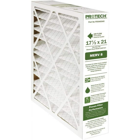 PROTECH PD540040 17.5" X 21" X 5" MERV8 Media Filter, Case of (2)