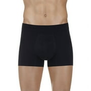 PROTECHDRY - Washable & Reusable Urinary Incontinence Cotton Boxer Underwear for Men approx 3,5" leg, Built In Absorbent Area non removable, Black, Medium