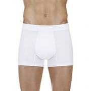 PROTECHDRY - Washable & Reusable Urinary Incontinence Cotton Boxer Underwear for Men approx 3,5" leg, Built In Absorbent Area non removable, White, Medium