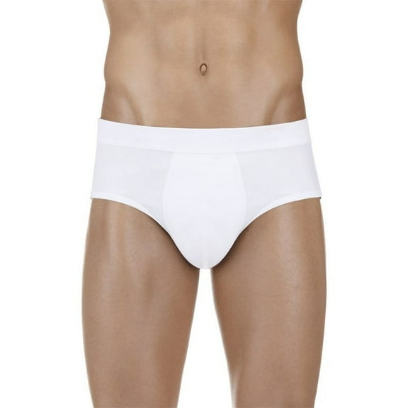 PROTECHDRY - Washable & Reusable Urinary Incontinence Cotton Brief Underwear for Men (approx 3,5" leg), Built In Absorbent Area (non removable), White, X-Large