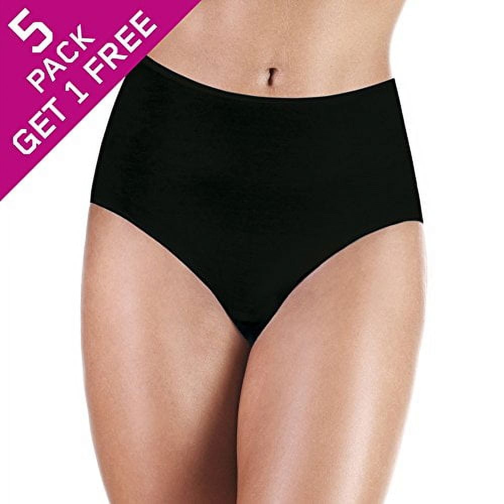 PROTECHDRY - Washable Urinary Incontinence Cotton Maxi-Panties Underwear  for Women, with Front Built in Absorbent Area, Black, Large (5-Pack / Buy 4  Get 1 Free) 