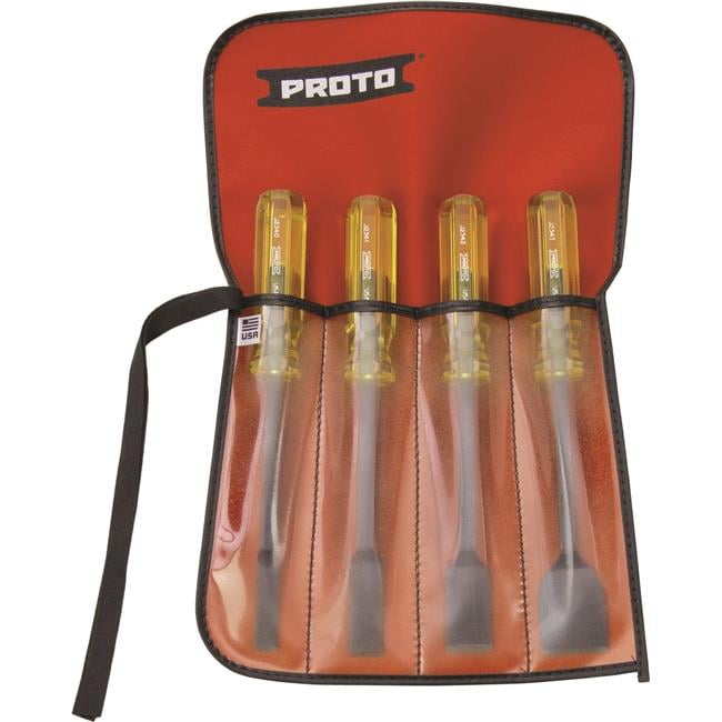 Queller Wholesale  4.25 in. Stiff Hardened Steel 1-Edge Scraper Set