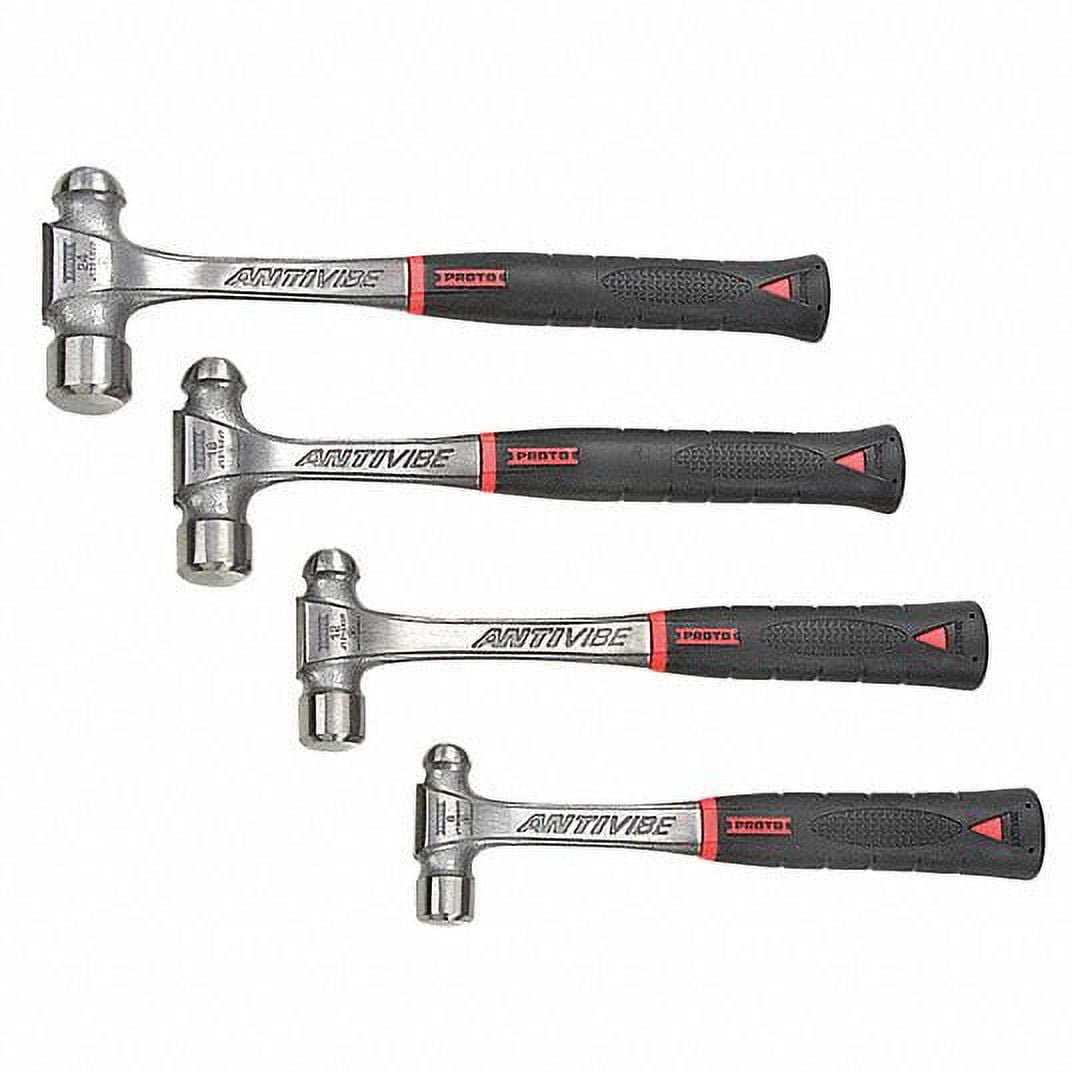 PROTO 4piece Ball Peen Hammer Set, 824 oz., Steel Handle