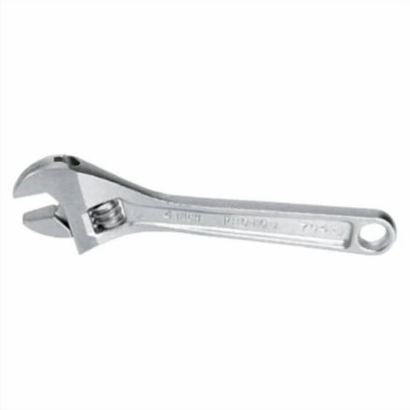PROTO 708 8-Inch Satin Chrome Adjustable Wrench, 1 1/8-Inch Opening