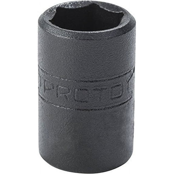 Queller Wholesale 0.25 Drive x 0.375 in. Proto Socket - 6-Point, Standard, Black Oxide