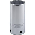 thumbnail image 1 of Queller Wholesale  0.5 Drive x 1.25 in. Proto Socket - 12-Point, Deep - Tether Ready, Chrome, 1 of 1