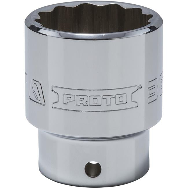 Queller Wholesale 0.5 in. Drive 36 mm Proto Socket - 12-Point, Standard - Tether Ready, Chrome