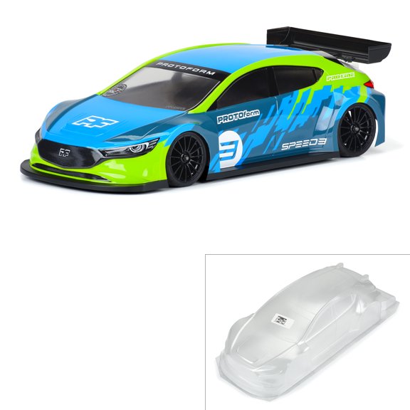 PROTOform 1/10 Speed3 Clear Body for 190mm FWD TC PRM158925 Car/Truck Bodies wings & Decals