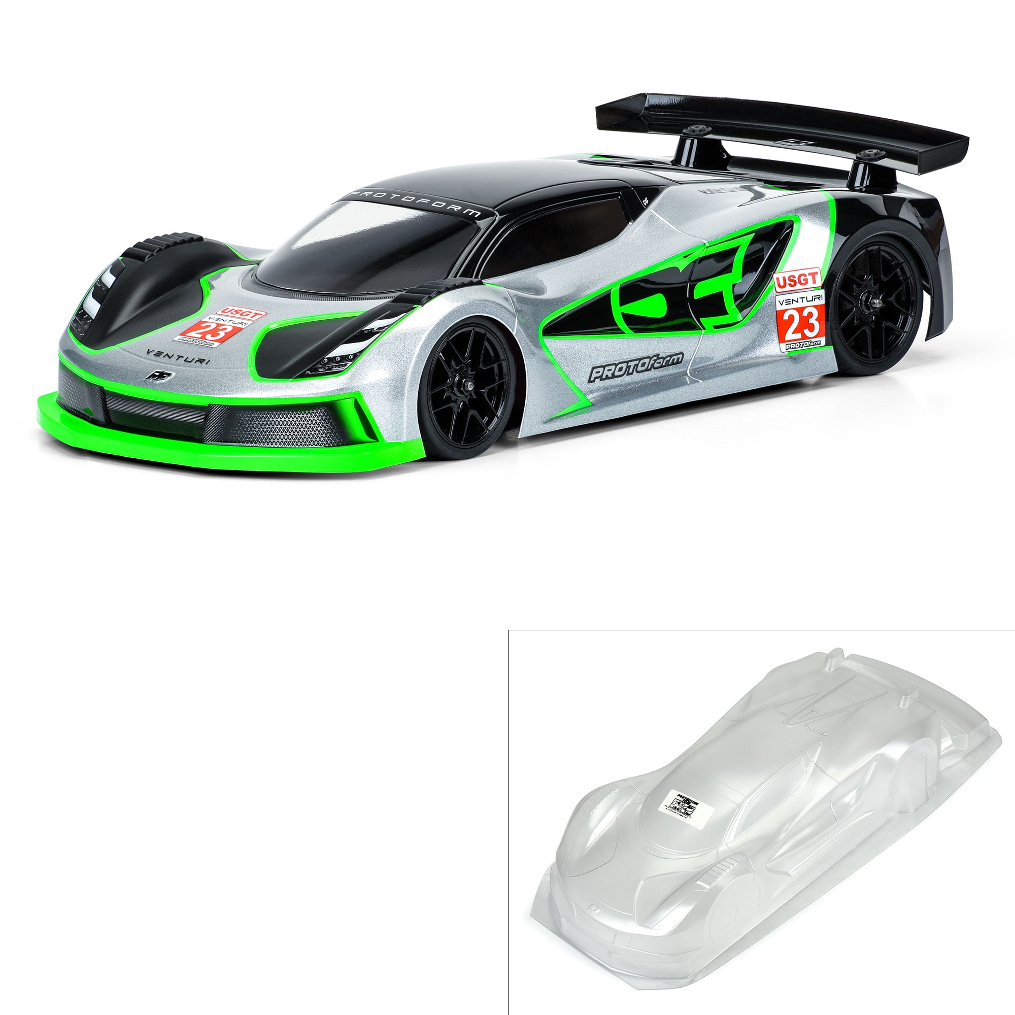 PROTOform Venturi GT Clear Polycarbonate Body, 1/10 190mm USGT Cab