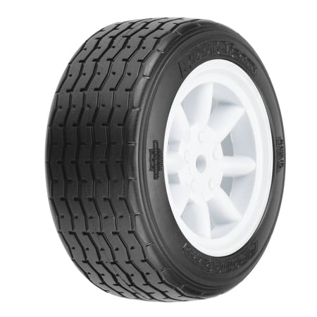 PROTOform VTA Front Tire 26mm Mounted White Wheel PRM1014017 RC Tire