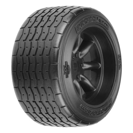 PROTOform VTA Rear Tire 31mm Mounted Black Wheel PRM1013918 RC Tire