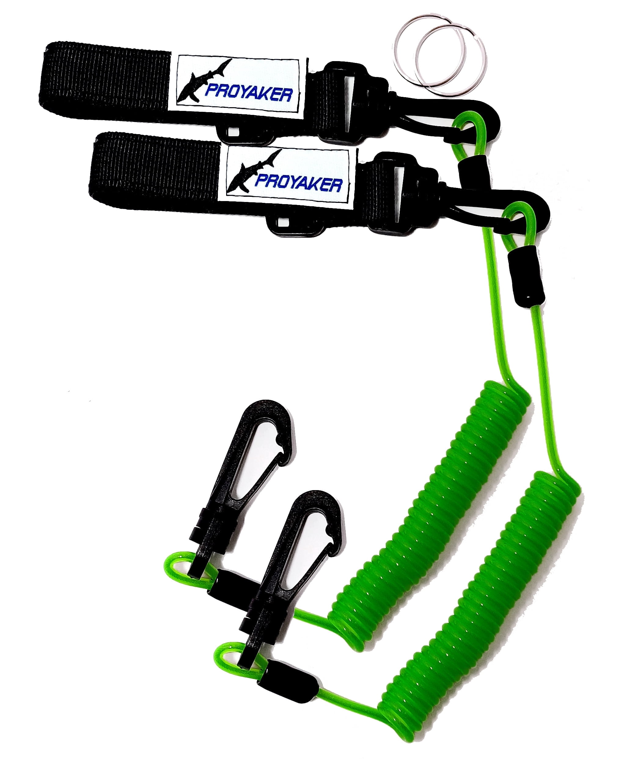PROYAKER Set of 2 Fishing Rod Leashes, Kayak Tether, Kayak Fishing ...