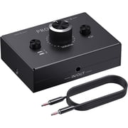 PROZOR 3.5mm Audio Bi-Directional Switcher - 21-in-12-Out 3.5mm Stereo Audio Switch Splitter 2 x 1/1 x 2, with Mute Button and No External Power Required
