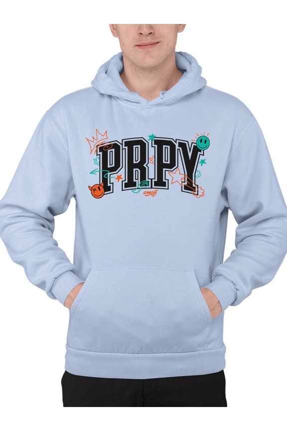 PRPY Street Graphic - Playful Symbols Art Design Men's Hoodie