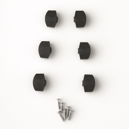 PRS Tuning Key Buttons (6) For Low Mass Locking Tuners - BLACK