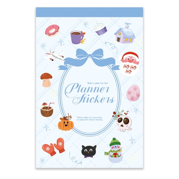 PRSTINCOL Vintage Style Planner Sticker Book - New Design, 24 Sheets, 1000+ Precut Pieces with Holiday & Event Stickers, Monthly Calendar Layouts, Planner Headers