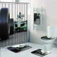 thumbnail image 1 of PRTAU Cars Motorized Sports Indy Cars on Asphalt Road with Motion Blur Formula Race 5 Piece Bathroom Set Shower Curtain Bath Towel Bath Rug Contour Mat and Toilet Lid Cover, 1 of 2